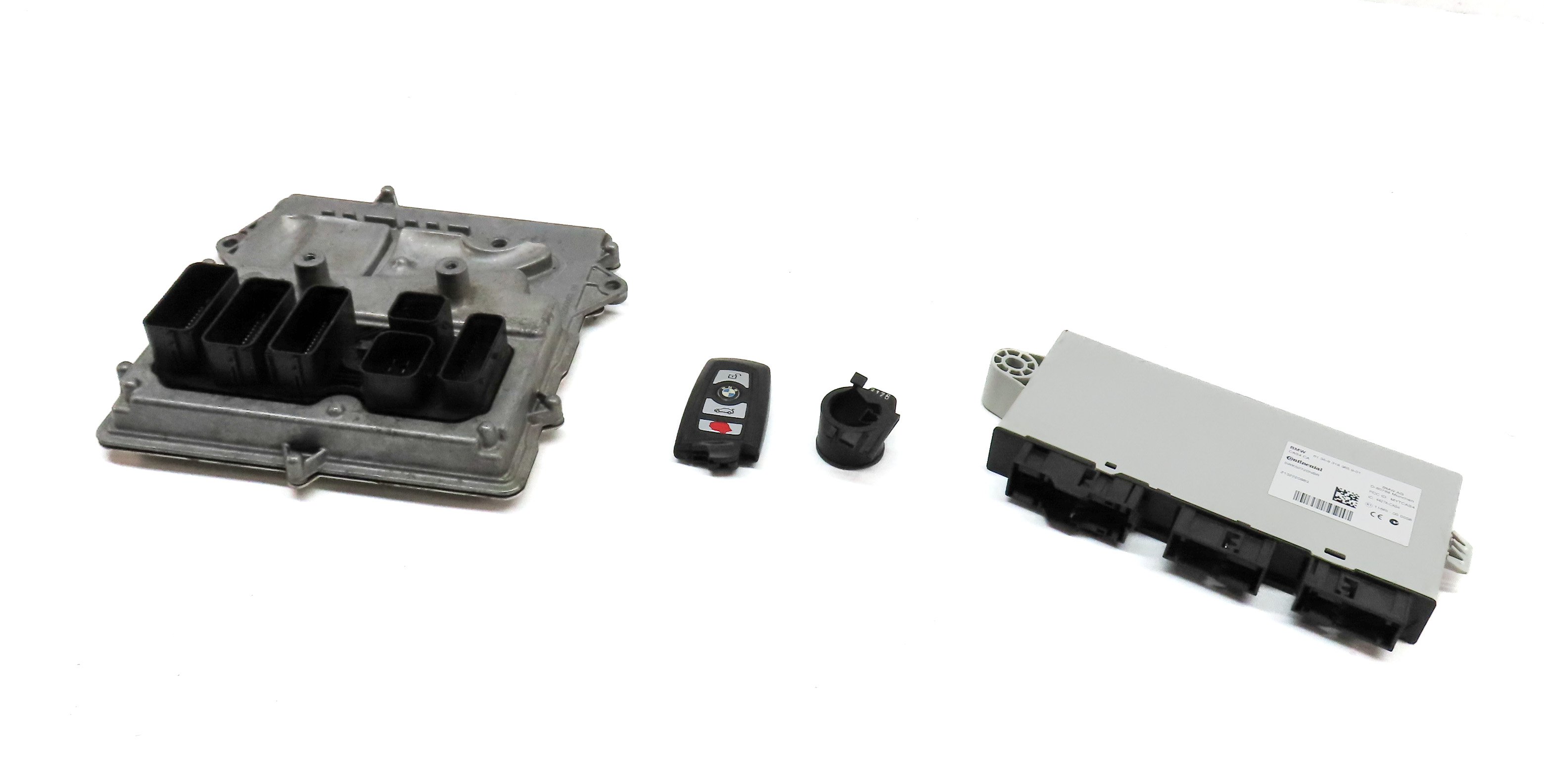 14-17 BMW 535iGT 535i 740i X3 X4 - 3.0L N55 ENGINE DME CAS-4 MODULE & KEY SET — exact item pictured